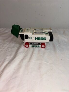 Hess 2017 Toy Excavator White and Green Kids Toy Bulldozer